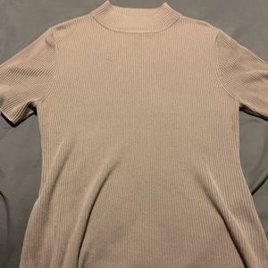 Croft and Barrow 1X Brown Mock Neck